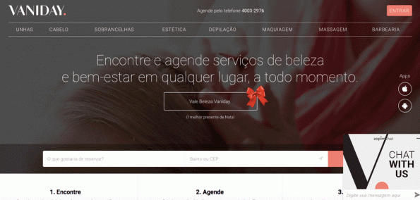 Vaniday agora no Rio conectando clientes a melhores salões e spas