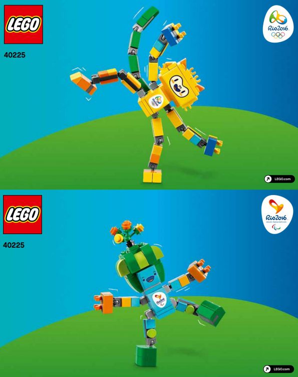 Mascotes das Olimpíadas são transformados em LEGO