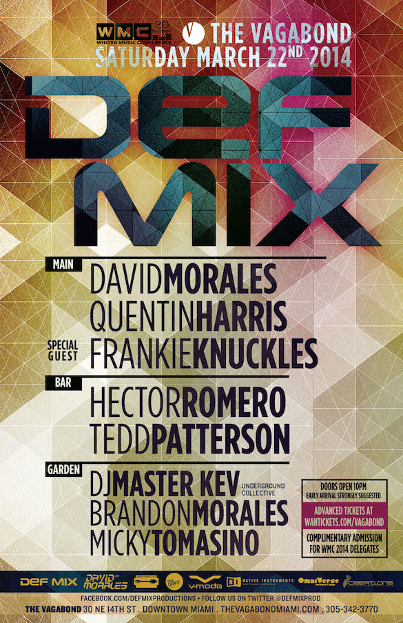 Frankie Knuckles na semana da Winter Music Conference 2014