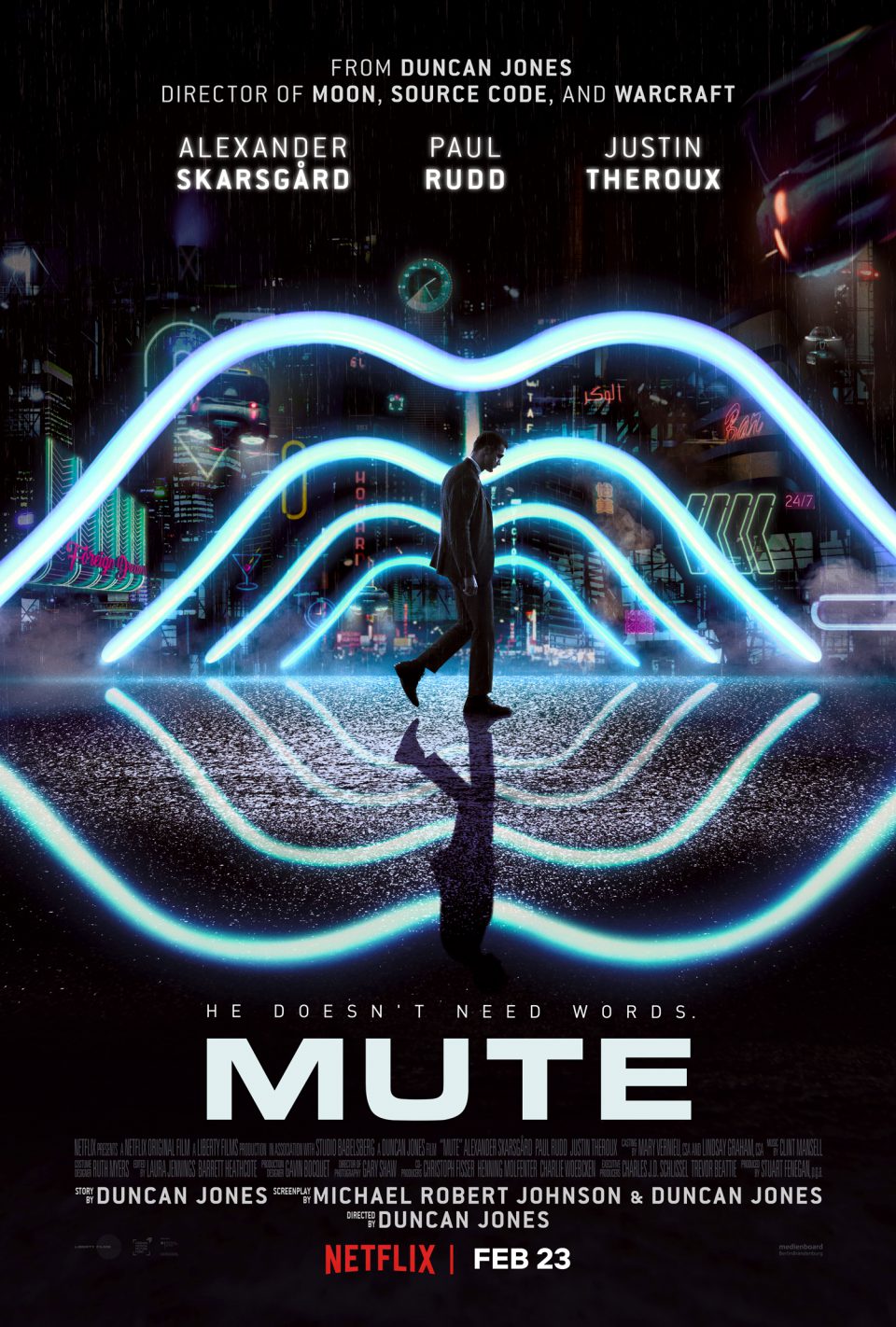 Mute reúne Alexander Skarsgard, Paul Rudd e Justin Theroux