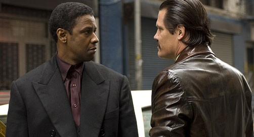 O Gângster com Denzel Washington e Russell Crowe