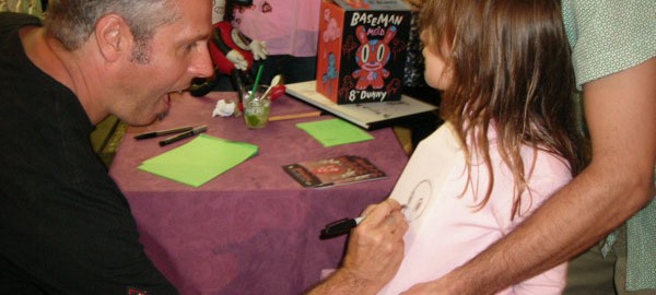 Happy Hour com Gary Baseman lota rua Teixeira de Mello