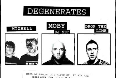 Mixhell toca com Moby em N.York