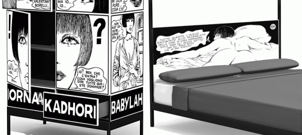 Giuseppe Canavese cria móveis com quadrinhos de Guido Crepax