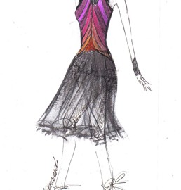 Figurino de dança de alta costura