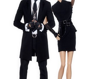 Barbie e Ken na versão de Lagerfeld