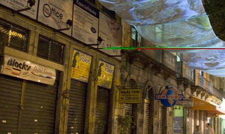 A cidade como tela do artista