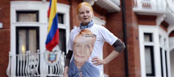 Westwood para Assange