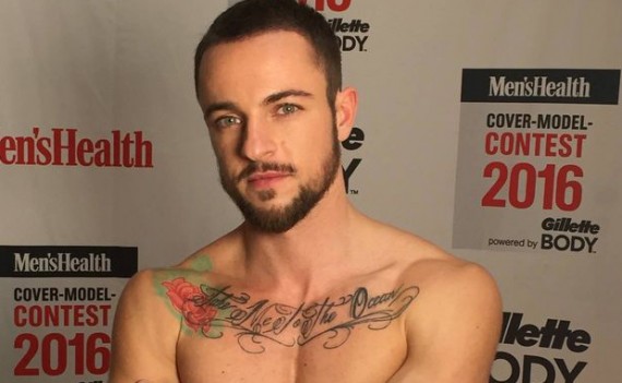 Transgênero Ben Melzer na capa da Men’s Health