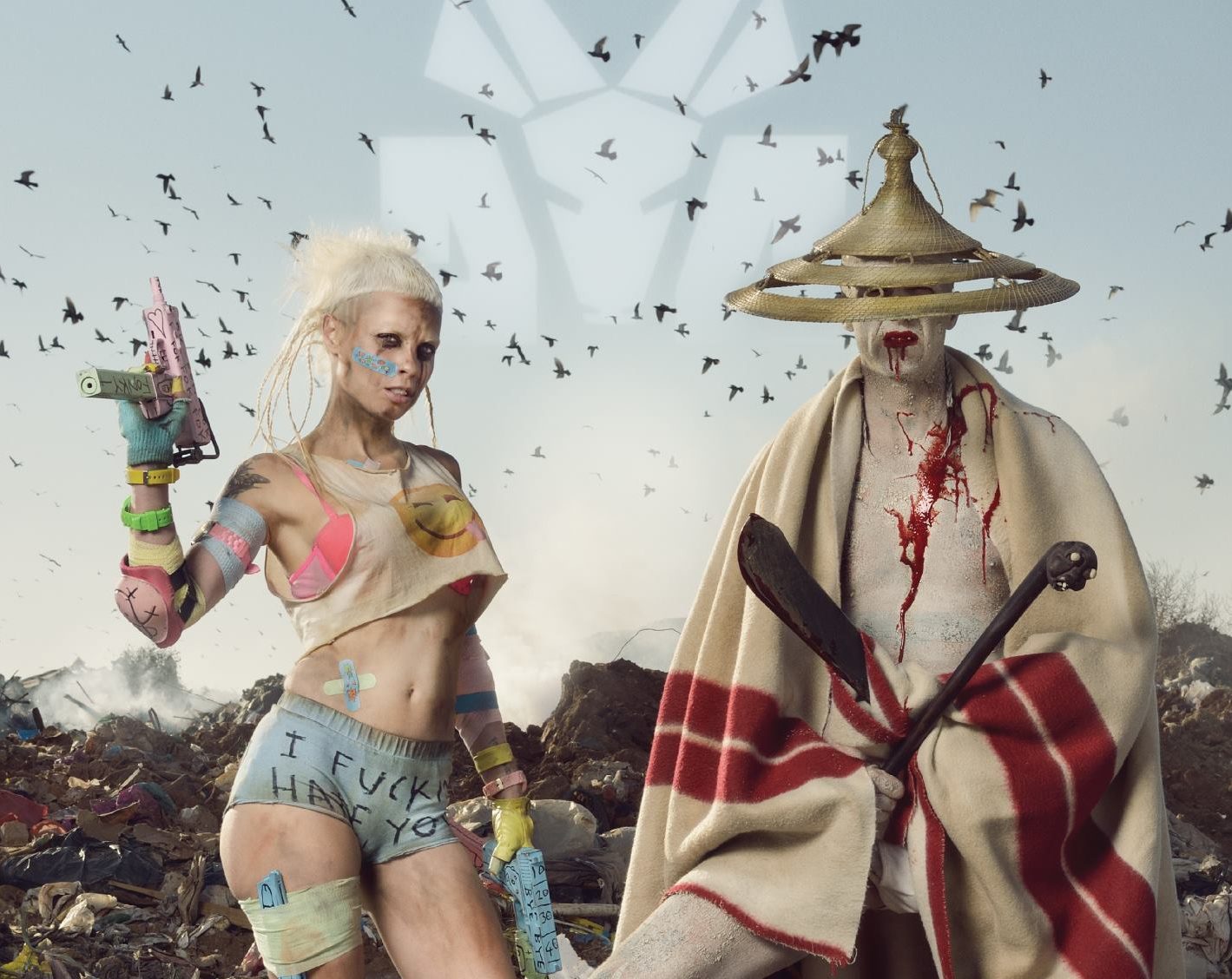 Die Antwoord ao vivo com Banana Brain 