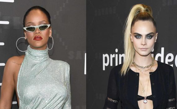 Rihanna mostra coleção de lingerie