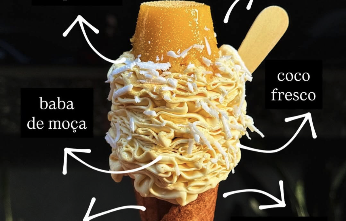 São Paulo inova com o sorvete de quindim