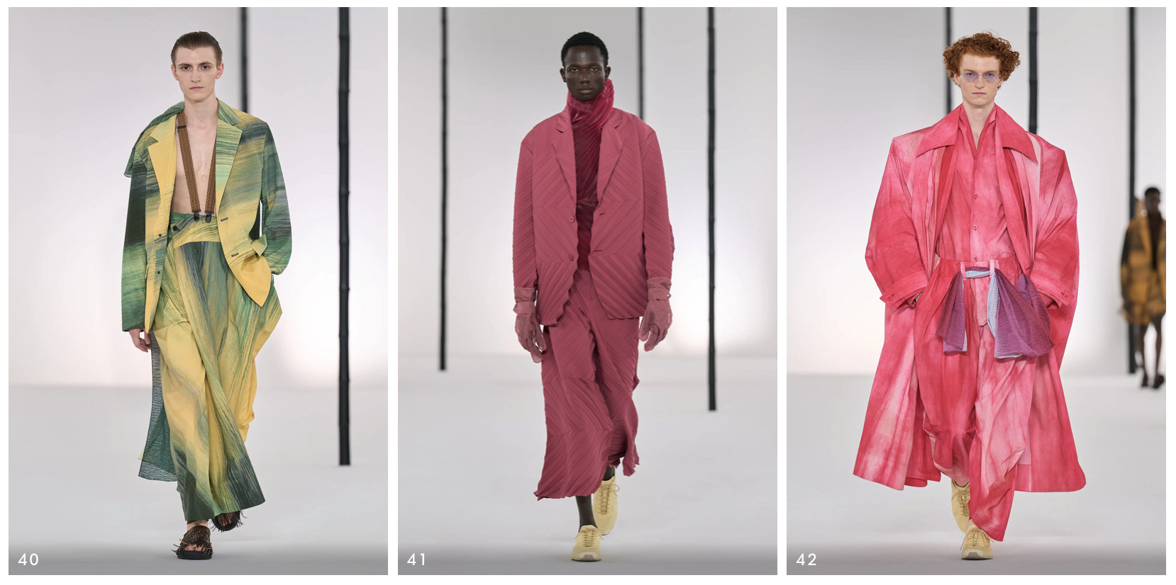 Semana de Moda Masculina de Paris: Issey Miyake valoriza o frescor do bambu